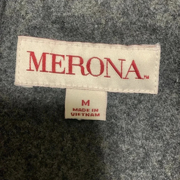 Women’s Merona Charcoal Gray Peacoat Size Medium EUC - Picture 6 of 8